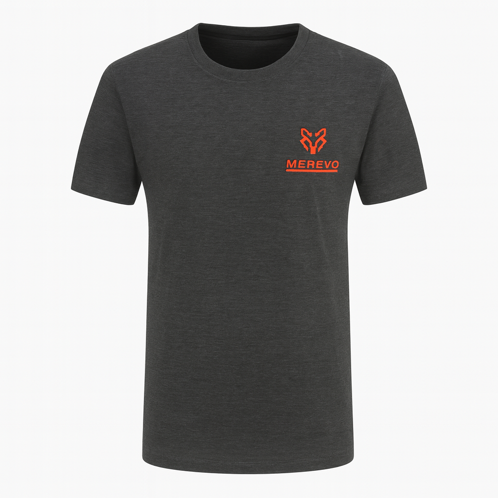 Merevo MerinoTech™ Sportshirt Anti-Geur & Ademend Shirt voor Heren Zwart